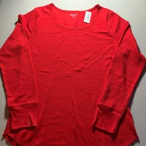 Old Navy Women’s Red Long Sleeve T-shirt Size Large